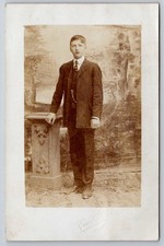 Portrait of a Young Man Mandal Norway Postcard picture