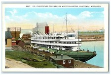 c1920 SS Christopher Columbus Winter Quarters Manitowoc Wisconsin WI Postcard picture