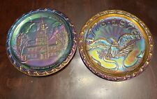 Two Carnival Glass Plates Celebrating Our Nation’s Bi-centennial picture