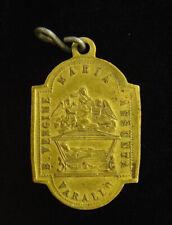 Vintage Maria Asunta Brass Tone Medal Religious Holy Catholic Saint Giuseppe picture