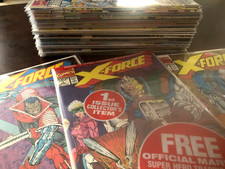 Vintage 1991-94 X-FORCE V1 #1-32 SOLID RUN LOT CABLE DEADPOOL 1 SEALED & GOLD picture
