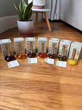 Vintage Avon Perfume Oil Lot 7 .5 Oz w Boxes Elusive Brocade Moonwind Occur picture
