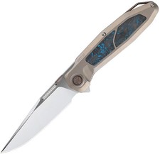Ketuo Bratva MP Linerlock Titanium & Carbon Fiber Folding Bohler M390 Knife M056 picture