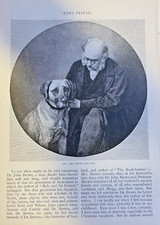 1882 Author Dr. John Brown illustrated picture