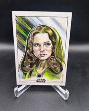 Topps 2026 Chrome Star Wars Padmé Amidala Sketch By BnFer 1/1 (Natalie Portman) picture