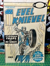 Ideal Evel Knievel #1 The Perilous Traps of Mr. Danger 1974 Newsstand 1st picture