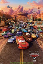 CARS MOVIE POSTER SS27x39 PIXAR DISNEY ANIMATION Valvoline Promotional One Sheet picture