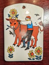 Vintage 1970's Norwegian Butter Plaque/Tile/Wall Plate/Kitchen Display picture