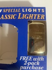 CAMEL Classic Lighter Gold Toned Flip Top NOS in Box picture