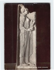 Postcard Roman Funerary Stele Capitoline Museums in Rome Italy picture
