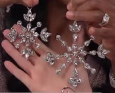 Winter Lane Hand-Beaded Sparkle Snowflake Ornaments - 8-pack picture