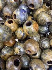 20 Pcs Rare Tibetan Natural Old Agate Dzi 20mm Large Hole Beads  picture