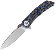 DreamTech D3610MBL – 3.07″ 14C28N Folding Knife, Micarta Handle, Liner Lock picture