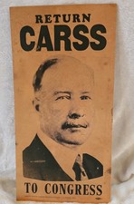 Vintage 1920s Congress Candidate Re-election Leighton Carss Poster Proctor, MN picture