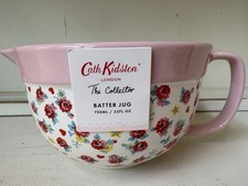 Darling NEW Cath Kidston Floral Stoneware Batter Jug Bowl W Spout picture