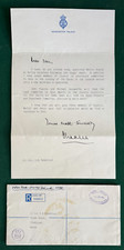 Prince Charles of Wales Duchy of Cornwall Antique Signed Letter Death 1986 picture