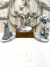 Vintage Fabrizio Victorian Figurines Korea 1989 Faith Hope Charity Set Porcelain picture