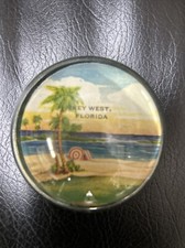 Souvenir Glass Dome Paperweight  picture