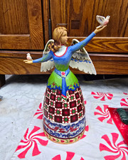 Jim Shore Heartwood Creek Angel Figurine Peace Goodwill Boxed Resin 10.5