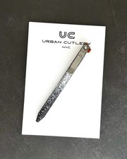 Maverick Customs Flipper Universal Pen - Black/White Splatter Aluminum - Butters picture