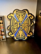 New Arturo Fuente Opus X Blue 20th Anniversary Logo Sign Cigar Art Wall Store Ad picture