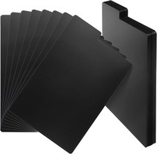 70 Pcs Comic Book Dividers Black Tall Divider with Tabs Plastic Frosted Card picture