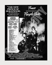 1984 Prince in Purple Rain Movie Magazine Promo Ad 8x10 Photo picture
