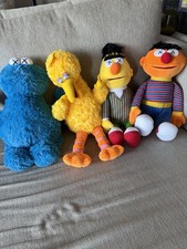 KAWS Sesame Street Plush UNIQLO Set Elmo Cookie Monster Big Bird New In Packagin picture