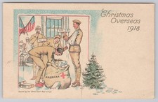 Christmas Overseas 1918, Red Cross, Wounded Soldiers, Christmas Tree A9562 picture