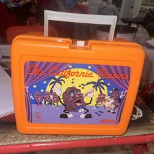 Vintage 1988 California Raisins Plastic Lunchbox & Thermos  Lunch Box  in Orange picture