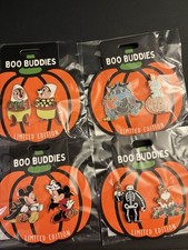 DSSH Boo Buddies Full Set Disney Pins Le 400 Stitch Baymax Mickey Chip Dale picture