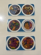 12 Vintage 1995 Nestle Ice Cream POG Cap Plastic FLINTSTONES Fred Pebbles Wilma picture