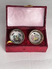 Vintage Set Of 2 Hand Painted Tea/Saki Cups- picture