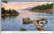 c1930s - San Juan Islands Puget Sound Washington Postcard - P34 picture