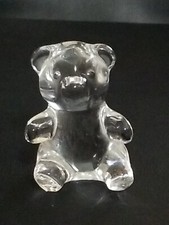 Oneida Clear Crystal  Teddy Bear Figurine Paperweight picture