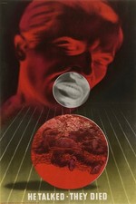 🖼️ 'He Talked - They Died' Vintage Poster - 24x36” - Premium Matte Paper 200gsm picture