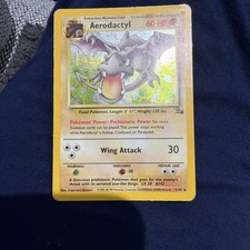 Aerodactyl 1/62 Pokemon Card TCG Fossil Unlimited Holo Rare Card picture