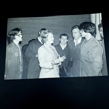 Margaret Thatcher Factory Visit c1970s Original B&W Press Photograph UK Politics picture