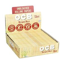 OCB Brown Rice King Size Slim Rolling Papers (Full Box of 24 Booklets) picture