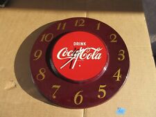 Vintage Drink Coke Metal Hanging Wall Clock Sign Advertisement  A10 picture