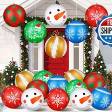 Jetec 18 Pcs 16 Inch Giant Inflatable Christmas Ball Modern Style picture