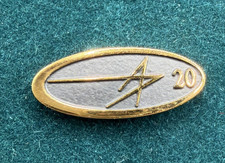 Vintage Lockheed Martin 20 Year Employee Lapel Pin Tie Tack 10K GF Jostens picture