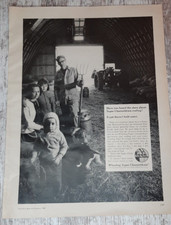 1966 Wheeling Channeldrain Vintage Print Ad Roofing Barn Family Dog Tractor WV picture