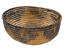 VTG Tribal Hand Woven Basket From Philippines - Iraya Mangyan Weaving Bowl 13x6