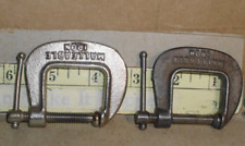 Vintage Pair, C-Clamps Malleable Iron 1