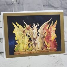 Dragon Tales Three Wise Dragons Seasons Greetings Greeting Card picture