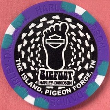 NEW Harley Davidson Wide Print Poker Chip Bigfoot HD in Pigeon Forge, Tennessee picture