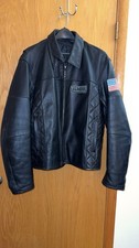Vintage Victory, Motorcycles Black, Genuine, Leather Riding Jacket, Mens XXL picture