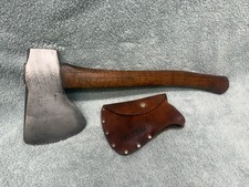 Vintage Plumb Victory National Pattern Hatchet Axe W/ Original Sheath- 2lb 4oz picture