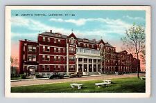 Lexington KY-Kentucky, St Joseph's Hospital, Antique, Vintage Souvenir Postcard picture